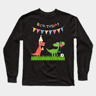 Dinobambino birthday Long Sleeve T-Shirt